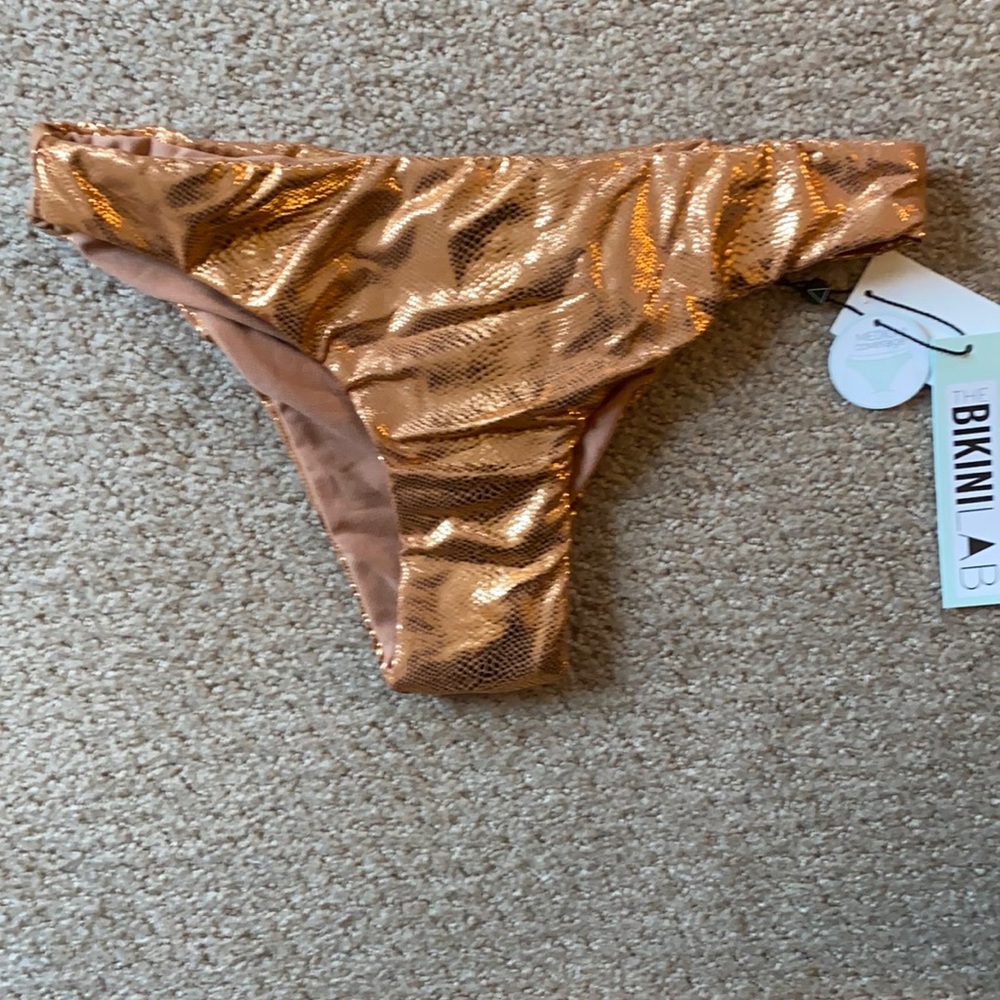 Bikini Lab Pink Sand Cinched Hipster Bikini Bottom